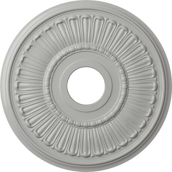 Ekena Millwork Melonie Ceiling Medallion (Fits Canopies up to 6 3/8"), Hand-Painted Frost, 16"OD x 3 5/8"ID x 3/4"P CM16MLFRF - main